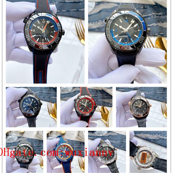 

2022 ceramic bezel luxury business brand boss watches sea 007 master planet ocean man wristwatches james bond mens watch d40050