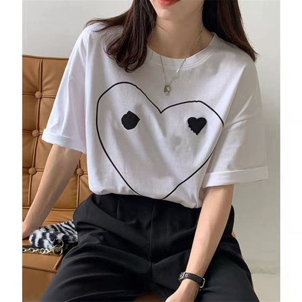 

childrens t-shirts summer kid t-shirt baseball short sleeve family matching foaming printing with letters red heart round neck 100% cotton, Blue