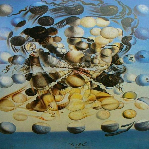 Salvador Dali Galatea das Esferas Pinturas de Arte Imprimir Poster de Seda Decoração de Parede da Home 60x90cm236p