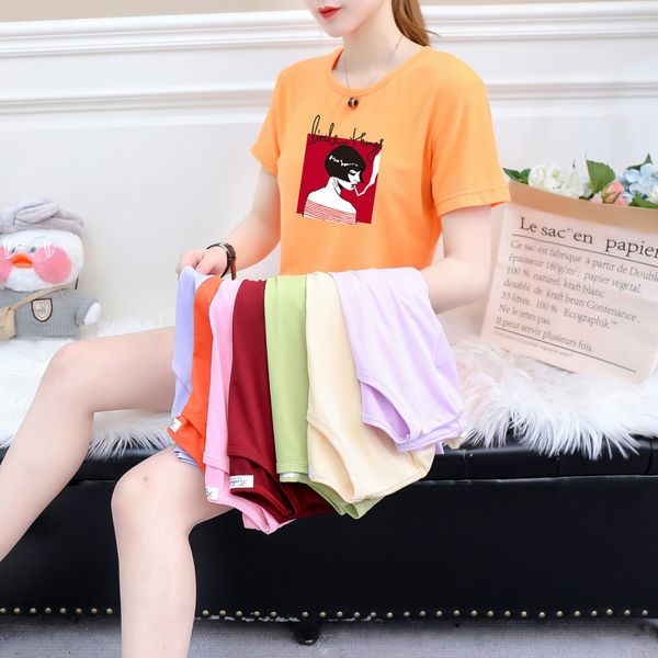 

women's & tees 2022 wholesale spring and summer womens clothing one piece dropshipping spot black white short-sleeved t-shirt summer s