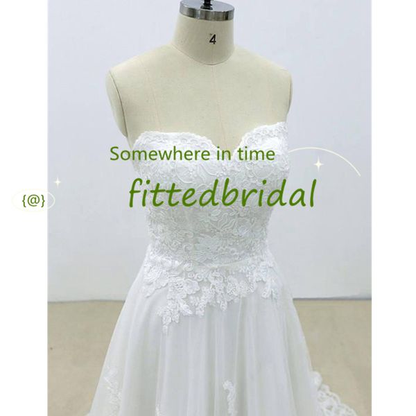 

strapless sweetheart neck wedding dress sleeveless bride dresses vintage princess bridal gowns vestido de noiva corset back, White