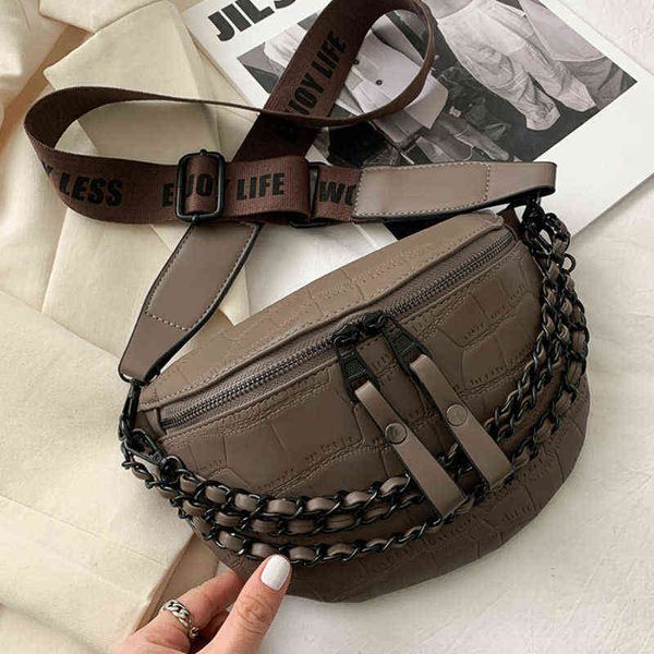 

womens banana skin bag stone pattern luxury brand fashion belt chain shoulder chest new series