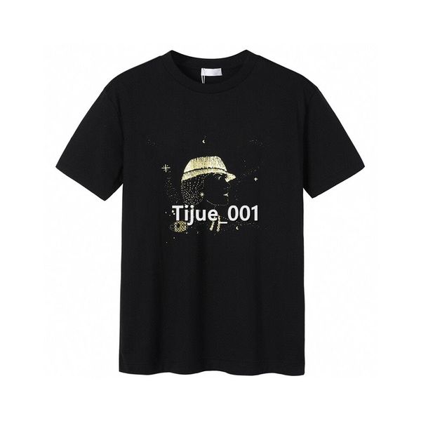 

22ss new france paris classic ladies three-dimensional drawing tee summer trend high end limited street fashion short sleeve casual women t-, White;black
