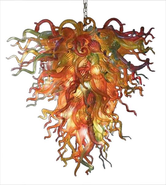 

multicolor hand made chihuly chandelier decoration lighting home diy lamp art italian style light
