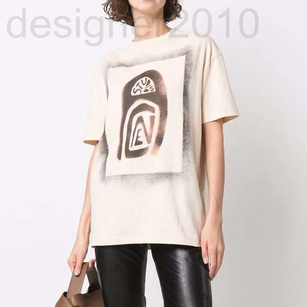 

women's t-shirt designer ac sweden 22 summer women's rib round neck cotton thumbprint loose casual short sleeve qhzn, White