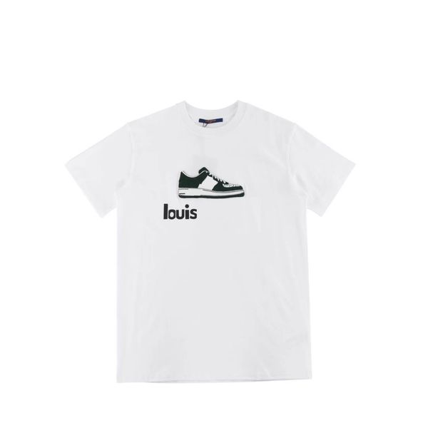 

women's t-shirt light luxury women 22ss shoes toothbrush embroidered short sleeve t-shirt perfect proportion, White