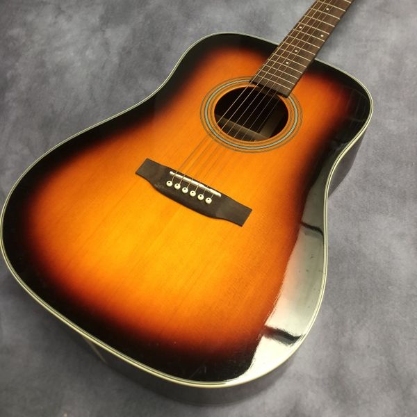 

41 inch all solid wood sunset acoustic guitar