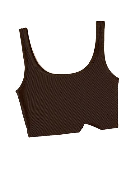 

solid ribbed knit tank y1u9#, White