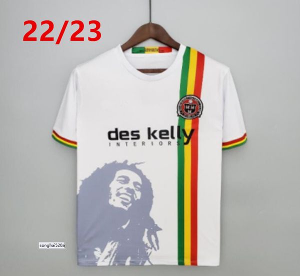 

bohemian fc 2023 2022 away white bohemian soccer jersey 23 22 bohemians special football shirt camiseta de futbol thailand maillots foot, Black;yellow