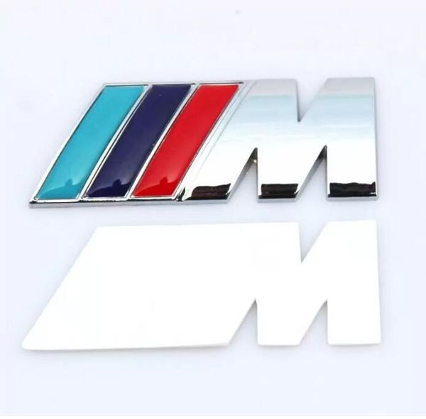 BMW M Sport Metal Amblem Çıkartması Yan Kanat Çamurluk Güç Logo Rozeti F10 F20 F30 F34 X5 X6 X1 M3 M5 M4 F01 F02 E71 F87 E46