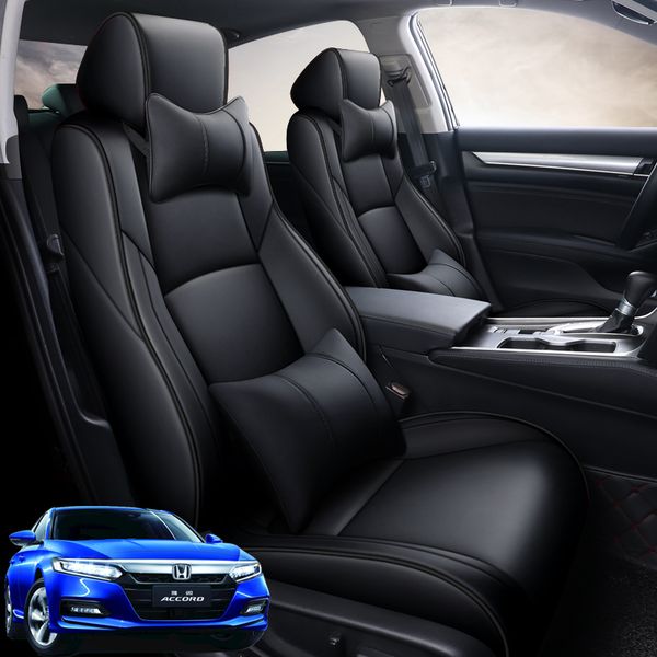 

car special seat covers for honda accord 10 generations interior automotive luxury leather goods decoration accessories full1sets