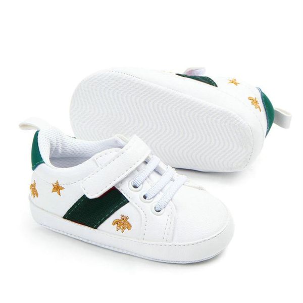 

baby shoes infant boy girl crib shoes newborn autumn white shoes heart soft-soled anti-skid buckle strap prewalker sneakers279i