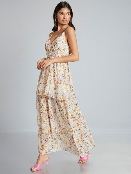 

wrap detail allover floral cami dress a0qv#, Black;gray