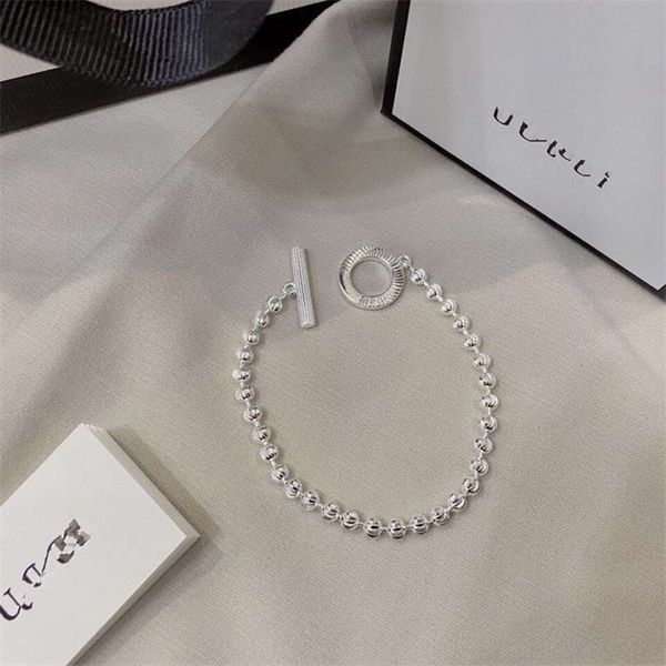 

12% off jewelry the new zhigujia new 925 silver beads carved chain lovers bracelet lock cool wind, Black