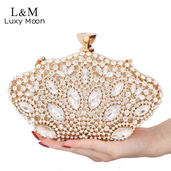 

evening bags evening clutch purse wedding bag for women wedding party rhinestone luxury designer handbag exquisite shoulder metal box x659h