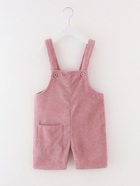 

toddler girls patched pocket corduroy overall romper she, Blue