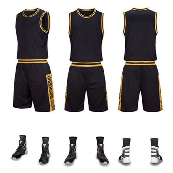 

nh082 hockey jersey sport wears athletic outdoor apparel college, Black