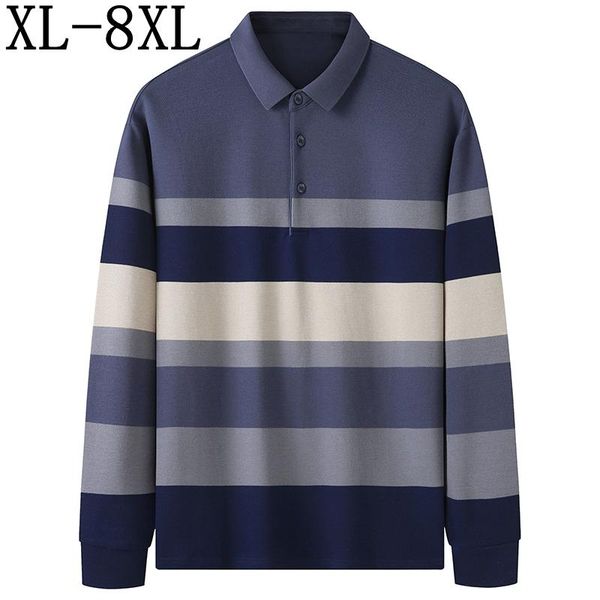 

men's polos 6xl 2022 autumn cotton comfortable men's shirt long sleeve shirts for men business hommemen's men'smen's, White;black