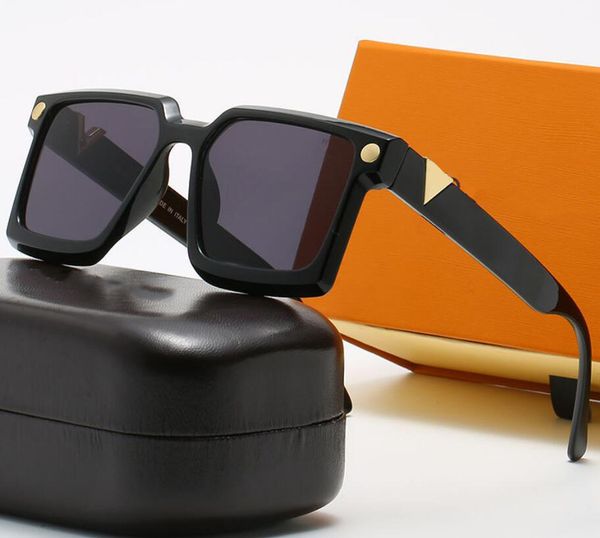 

ljia designer square pair sunglasses woman man original packaging sunglassesvs business sun protection from uv rays metal print toad sunglas, White;black