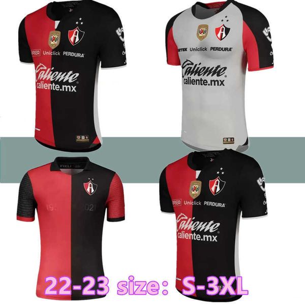 

1951-2021 liga mx 22 23 atlas fc soccer jersey commemorative kit home 2022 2023 winning special edition julian quinones jeremy marquez, Black;yellow