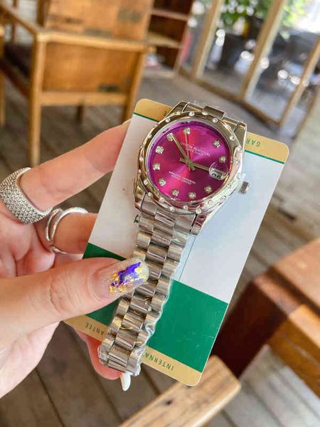 reloj Wiah l e x часы наручные часы Роскошный дизайнер ро ворвалась в покупку часов со стальным ремешком женская модная тенденция