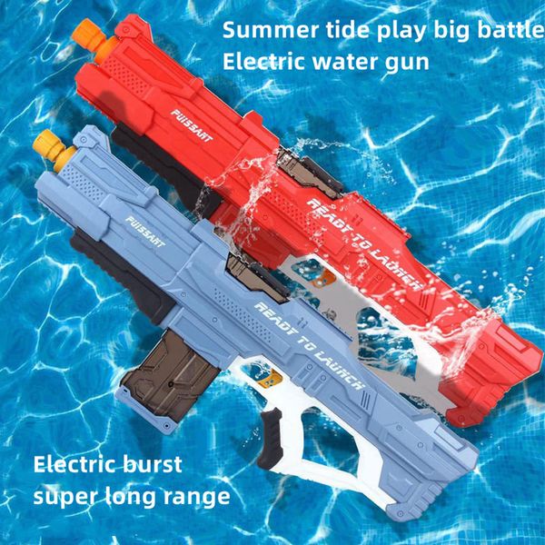 Gun de água de brinquedo elétrico Toys infantis de alta tecnologia Praia ao ar livre Praia de grande capacidade de disparo infantil infantil para a piscina de natação ao ar livre Presentes de brinquedo