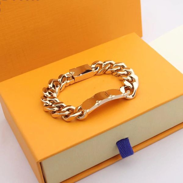 

bangle ljia designer silver love bracelet men women gold bracelets chain fashion personality hip-hop original packagingvs, Black