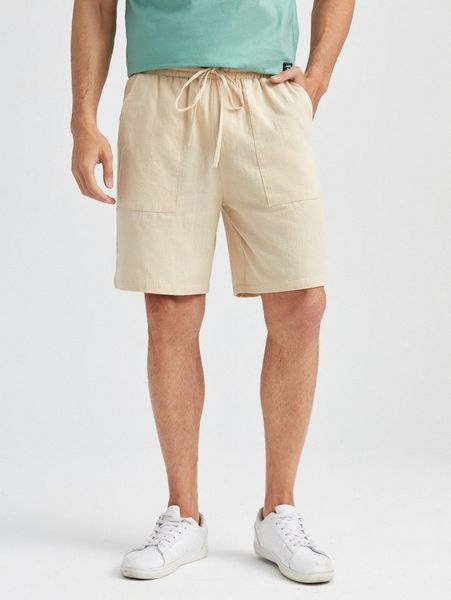 

men drawstring waist shorts w8xw#, White;black