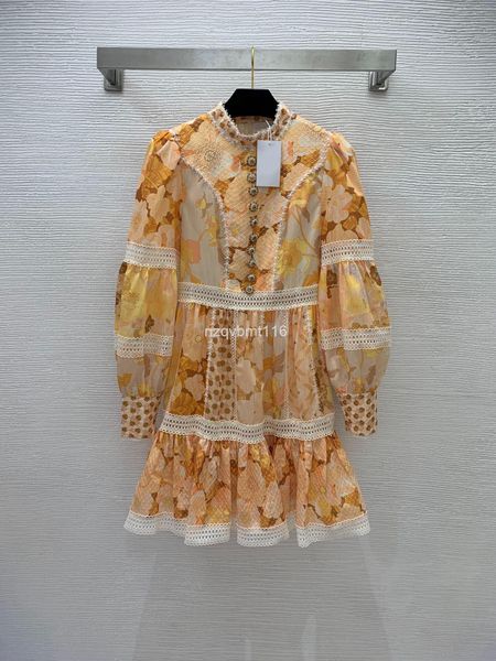 

casual dresses women's style skirt heavy industry diamond studded flower buckle stand collar lantern sleeve close waist thin fluffy dre, Black;gray