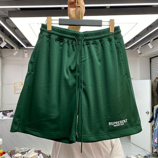 

mesh swim trunks quick dry men's beach shorts superior fashion letter embroidery men gym short pants, White;black