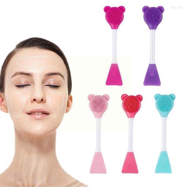 Pennelli per trucco 1 pz Pennello per maschera per il viso Gel di silicone Massaggio fai da te Strumenti per le donne Cura morbida della pelle Bellezza Casa Moda M0U5 Trin22