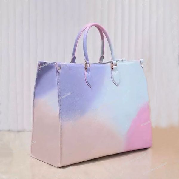 

designer bags women multicolour gradients onthego tote bag 1 luxurys fashion letter shoulder genuine leather handbag messenger crossbody wit