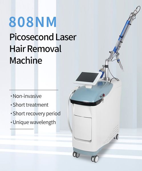 2 In 1 Neueste 808 nm Wellenlänge Diodenlaser PicoLaser Haut Therapie Tattoo Entfernung maschine 808 Haar Entfernung Schönheit ausrüstung