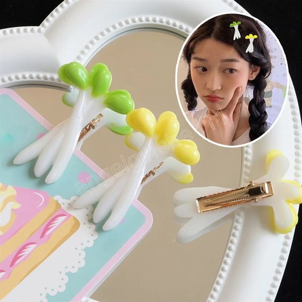 

kawaii cartoon bean sprout clip children hair clips bobby pin barrettes accessories for girls kids hairpins hairgrip headdress, Slivery;white