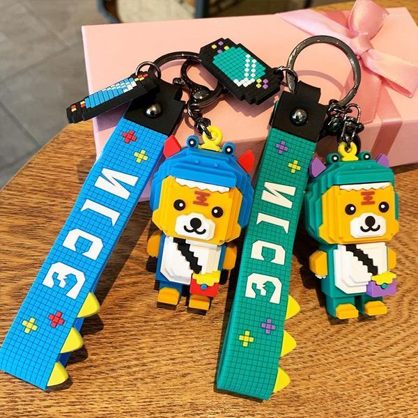 Anahtarlıklar 12 PCS TIGER KEYİ KEYİ KADIN TURMAN ARAÇ ÇANTASI ÇOCUK EĞLENCE AKSESUARLARI TIE Mücevherat 2022Keychains Fier22