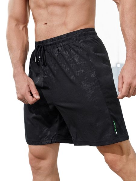 

men letter graphic sports shorts m86n#, White;black