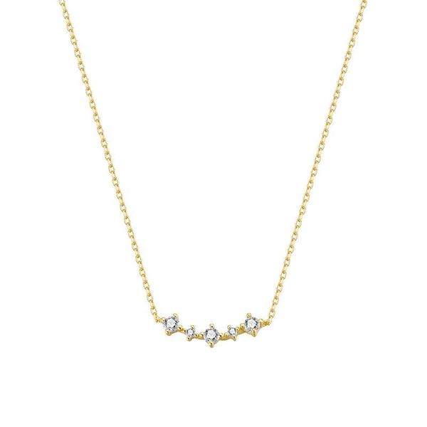 

other 925 sterling silver crystal pendant necklace for women clavicle chain party jewelry dz142