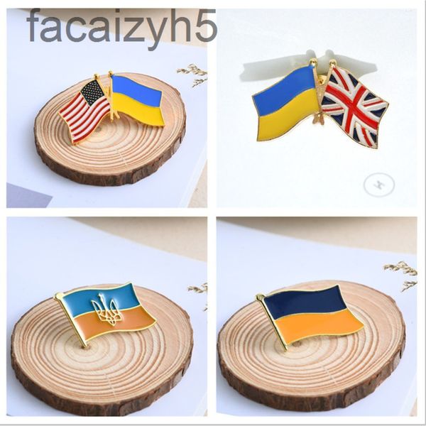 

other fashion accessories designer ukrainian flag brooch new r pinvzsh, Silver