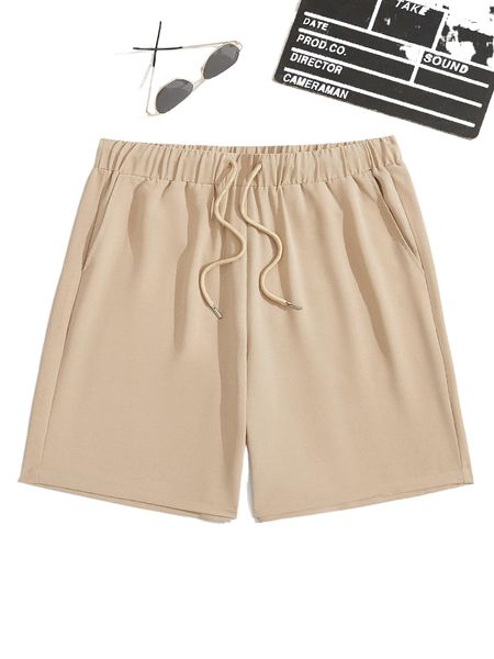 

men drawstring waist shorts a6va#, White;black
