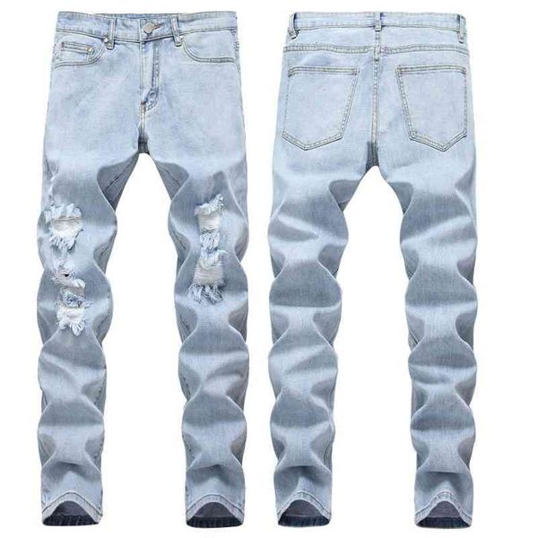

men's jeans small straight jeans men's stretch pants vqmh, Blue