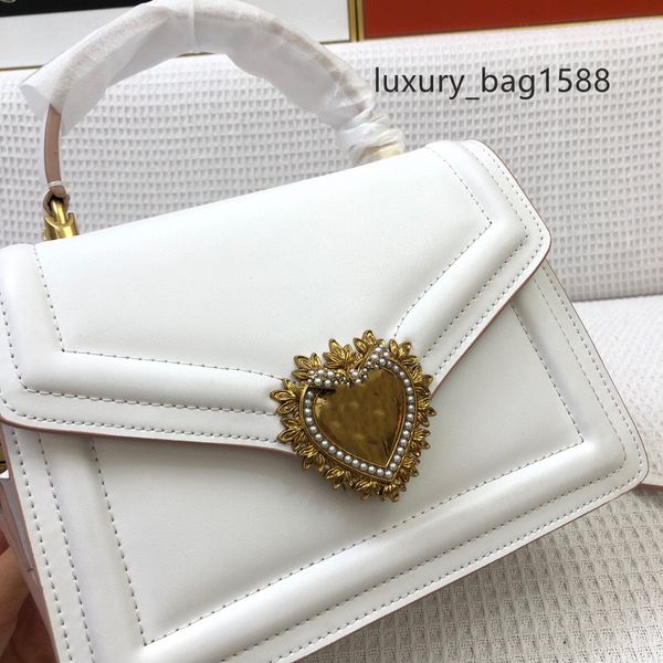 

2022 fashion dg designer shoulder bag vintage metal logo cowhide luxury flap women bag handbag