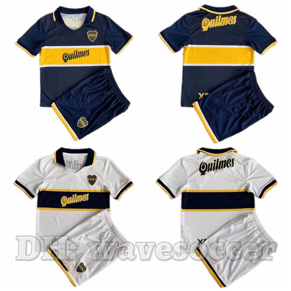 

boca 96 97 soccer jerseys retro maillot classic vintage camisetas football shirts uniforms kid kits home away maradona caniggia roman, Black;yellow