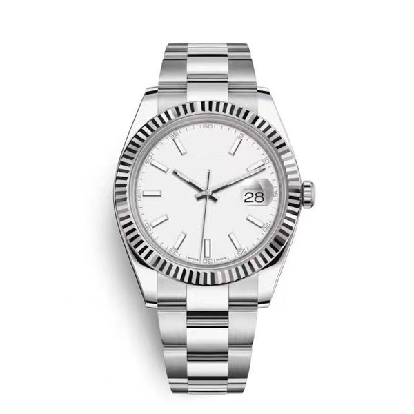 

men watch gray silver blue watch smooth mens automatic mechanical montre de luxe designer 2813 movement watches datejust oyster band wrsitwa, Slivery;brown