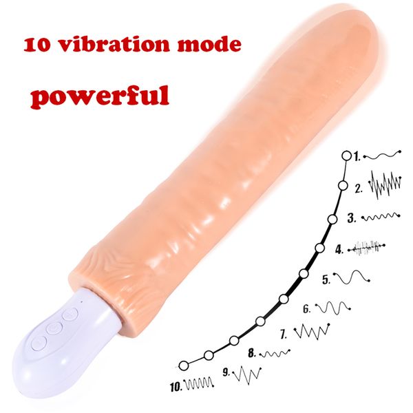 Vero grandi giocattoli sexy per vibratori di dildo per donne G-Spot Av Stick Penis Massager Clitoris stimolante Masturbatore adulto Masturbatore di bellezza oggetti di bellezza