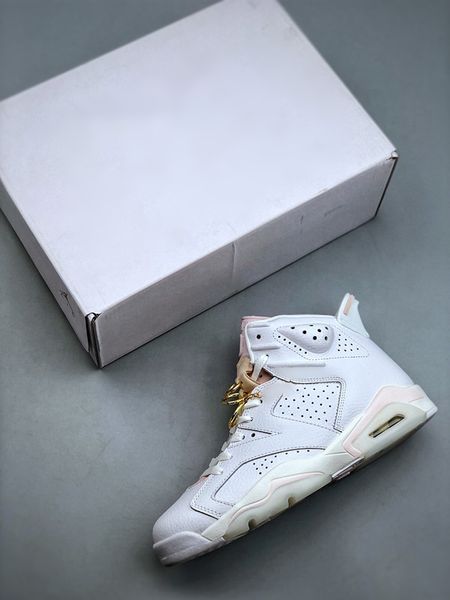 

womens shoes jumpman 6 vi 6s gold hoops basketball shoe sports sneakers color white/sail/metallic gold/barely rose colorways size 36-47.5