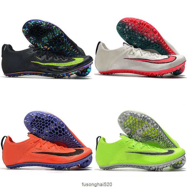 

2021 zoom superfly elite 2 ii football shoes black white red soccer cleats boots outdoor size 39-45
