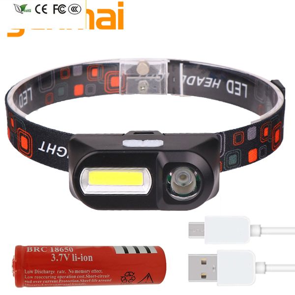 

new headlights head flashlight sensor led headlamp fishing outdoor 18650 battery bulbs q5 lithium ion camping cycling portable light