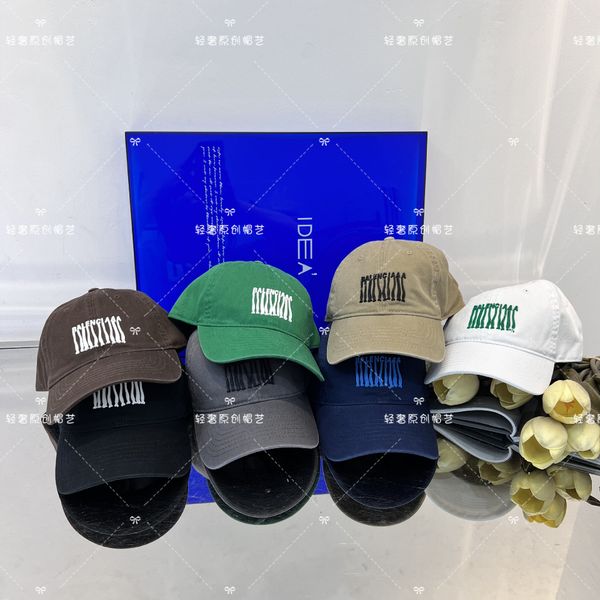 

ball caps balencaigass letter printed b's new soft baseball paris fashion tassel correct version duck tongue lovers street american sty, Blue;gray