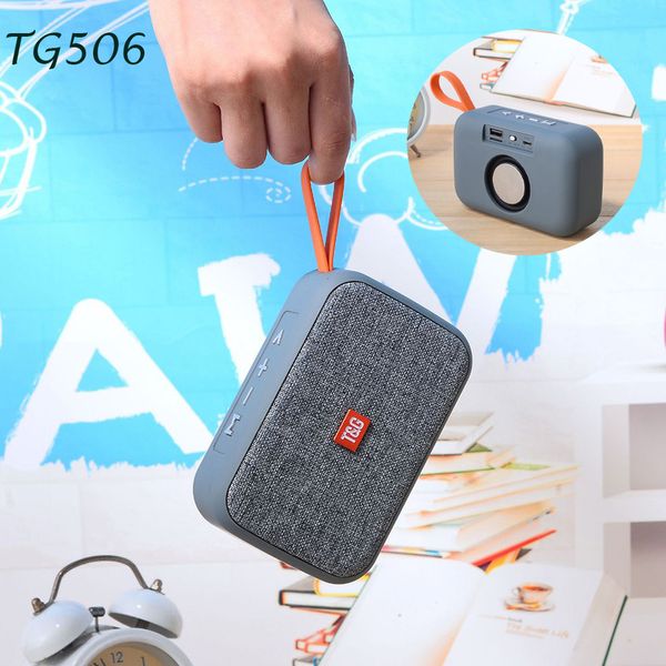 TG506 Portátil Bluetooth Speaker Mini Sem Fio Soundbar Outdoor Indoor Hifi Subwoofer Suporte TF Cartão FM Rádio AUX 220420