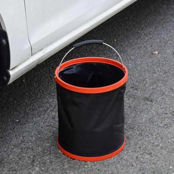 Organizador de carros congelante Frost Prova de Frost 12L Veículo Oxford Pano de Pano de Água Lavagem Bin Camping RV Caminhão Loacwashing Moto CleanBucket